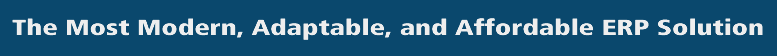 The Most Modern, Adaptable, and Low-cost ERP Solutions