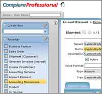 ERP software demo - Chart of Accounts