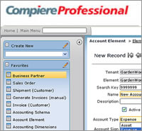 ERP software demo - Add G/L Account
