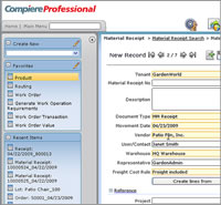 ERP software demo - Receiving with Lot Control