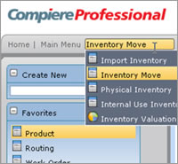 ERP software demo - Material Movement