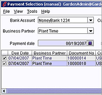 ERP software demo - SPayment of One Accounts Payable Invoice Manually