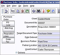 ERP software demo - Purchase Order